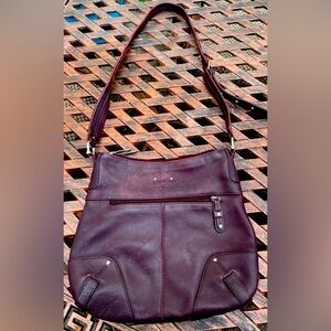 Stone Mountain leather crossbody purse